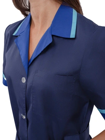 Халат женский "Прибой" цвет т.синий/васильковый/голубой URSUS (ЧЗ)