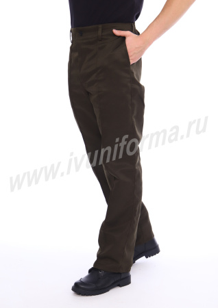 Костюм мужской "Охрана-люкс" куртка, брюки  хаки (ЧЗ)